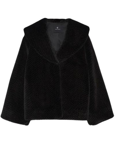 Anine Bing Faux Fur & Shearling Jackets - Black