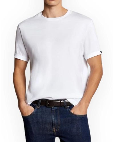 Fay Blau tag polo t-shirt - Weiß