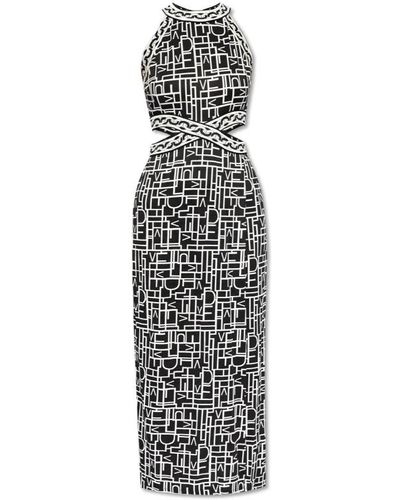 Diane von Furstenberg Kleid mit ausschnitten - Schwarz