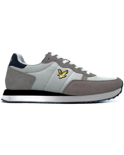 Lyle & Scott Weiße dyce sneakers frühling sommer 2024 - Grau