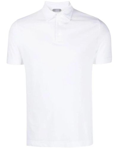 Zanone Weiße polo t-shirts und polos