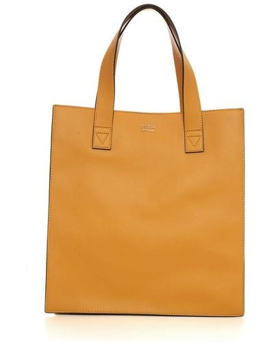 Guess Jovie society handtasche mit knopfverschluss,stilvolle society handtasche mit knopfverschluss - Orange