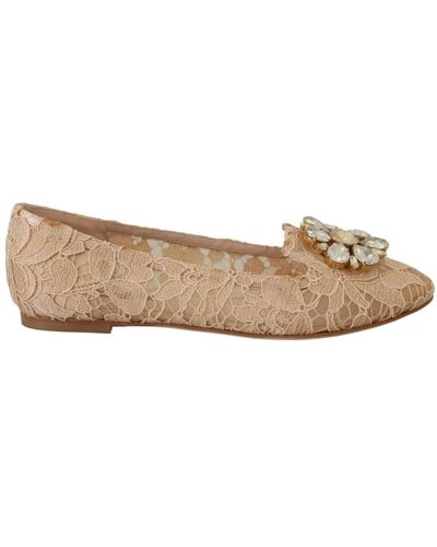 Dolce & Gabbana Shoes > flats > ballerinas - Neutre