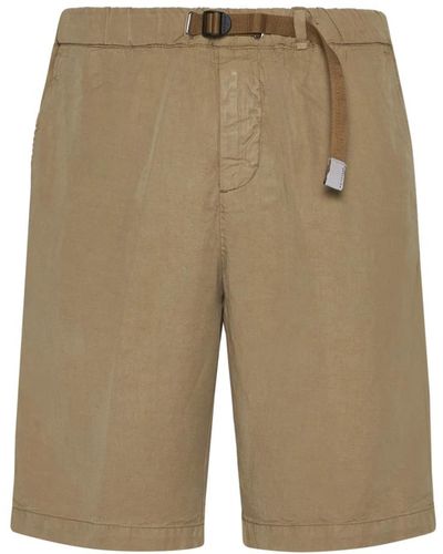 White Sand Shorts mit elastischem bund - Natur