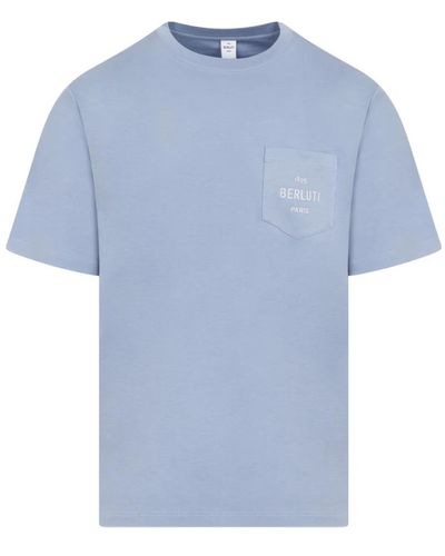 Berluti Tops > t-shirts - Bleu
