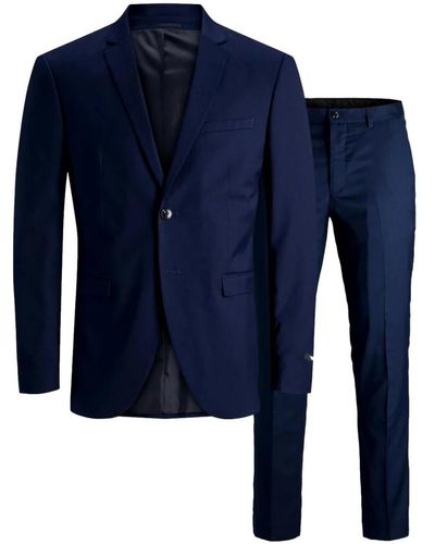 Jack & Jones Single Breasted Suits - Blau