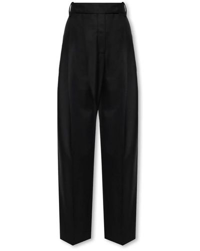 By Malene Birger Trousers > tapered trousers - Noir