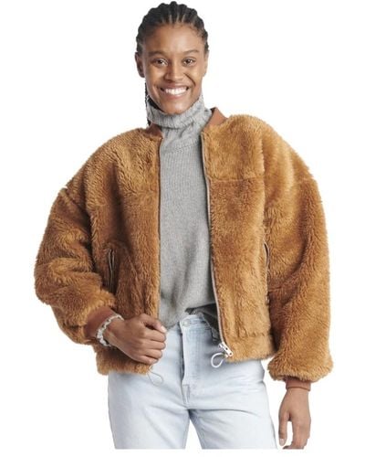 Bellerose Jackets > faux fur & shearling jackets - Marron