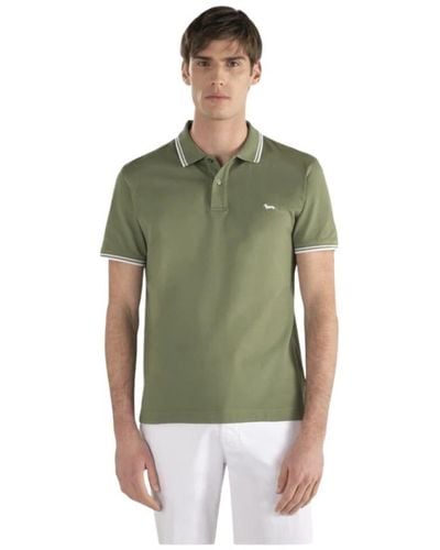 Harmont & Blaine Polo Shirts - Green