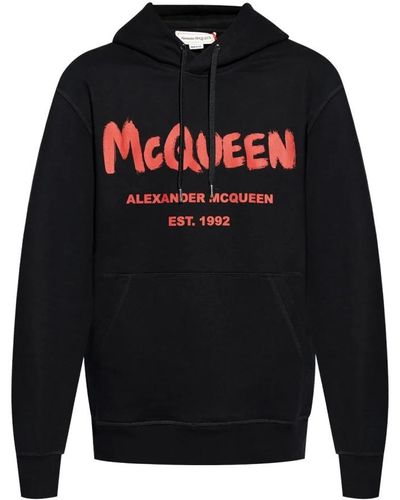 Alexander McQueen Hoodies - Blue