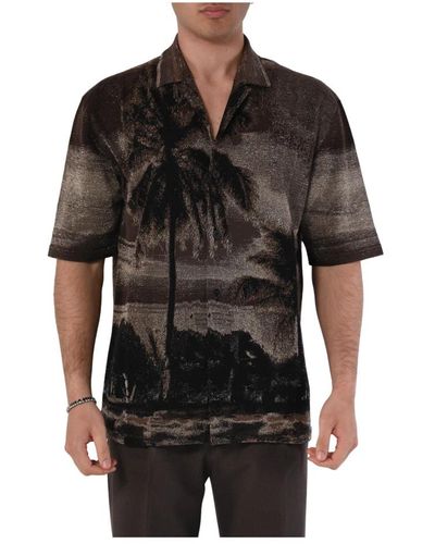 Roberto Collina Shirts > short sleeve shirts - Noir