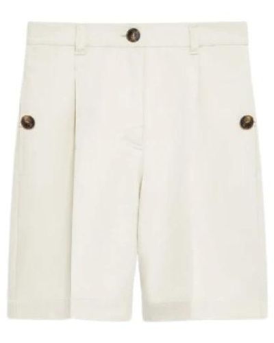 Weekend Canvas bermuda shorts mit französischen taschen - Weiß
