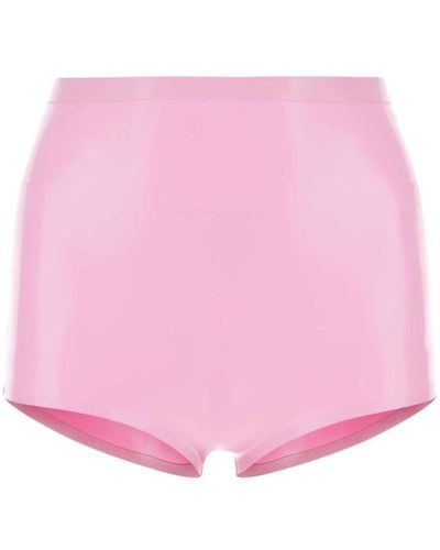 Maison Margiela Rosa latex culotte shorts - Pink