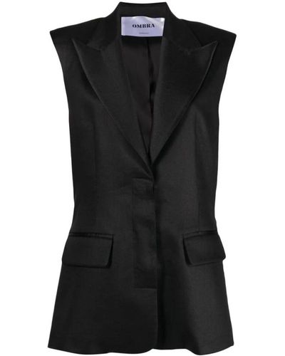OMBRA MILANO Jackets > vests - Noir