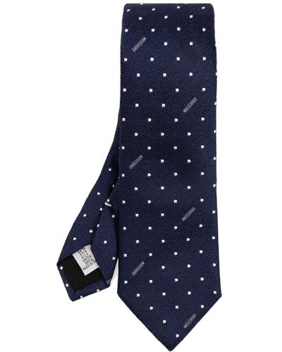 Moschino Cravatta di seta - Blu