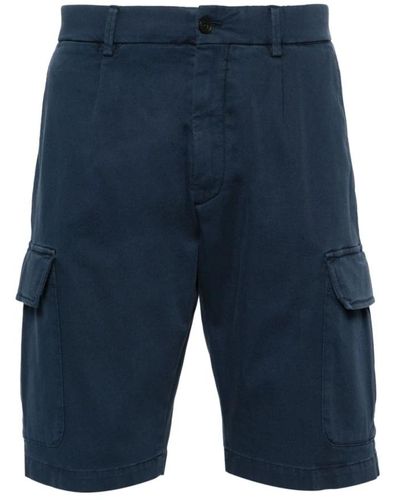Corneliani Cargo shorts mit baumwollmischung - Blau