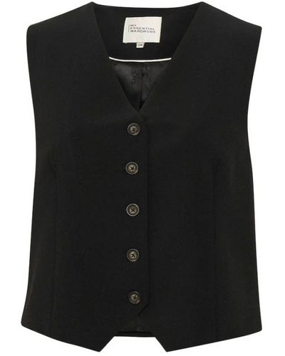 My Essential Wardrobe Vests - Black