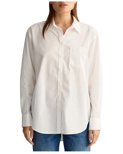 GANT Rel poplin shirt - Bianco