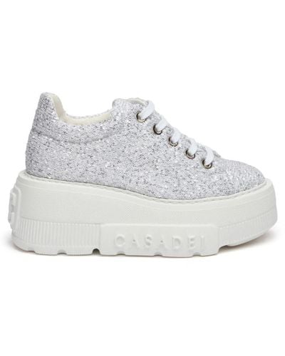 Casadei Sequin nexus sneakers - Blanco