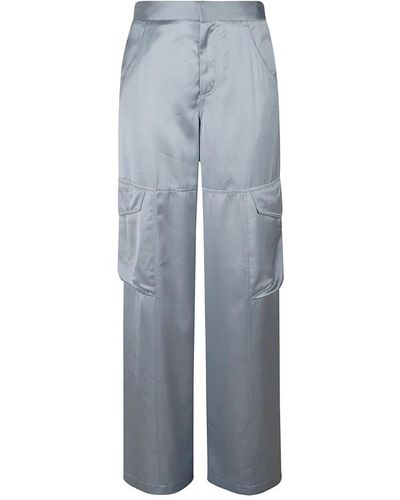 Gcds Wide Trousers - Grey