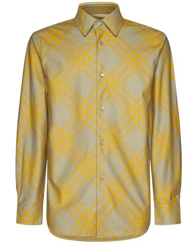Burberry Stilvolle hemden kollektion - Gelb