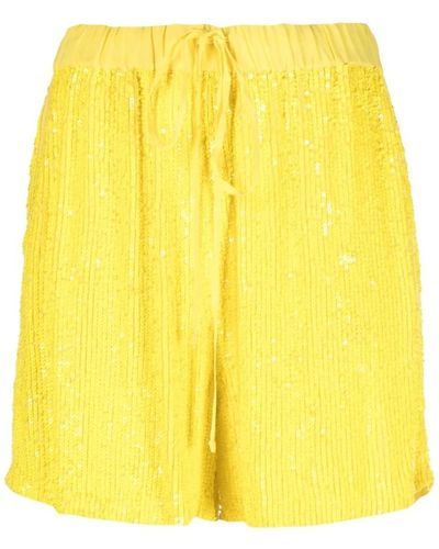 P.A.R.O.S.H. Casual Shorts - Yellow