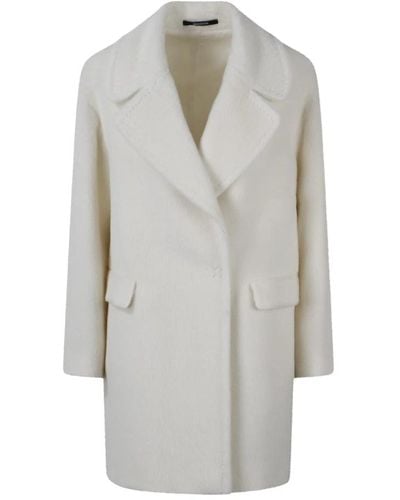 Tagliatore Single-Breasted Coats - Gray