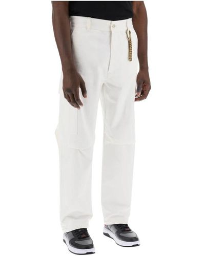 DARKPARK Straight Trousers - White