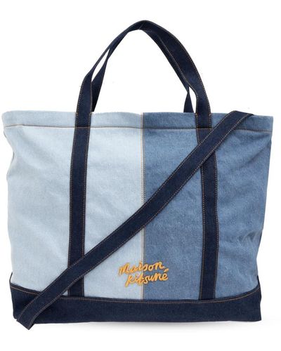 Maison Kitsuné Bags > tote bags - Bleu
