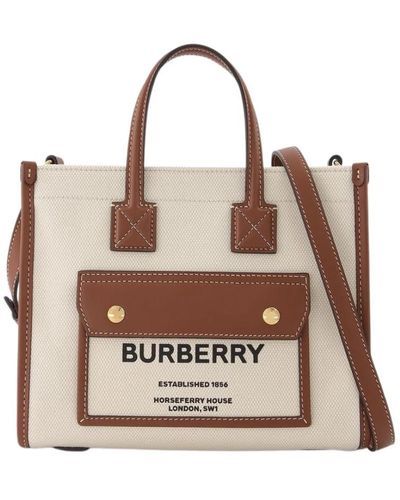 Burberry Freya Mini-shopper - Bruin