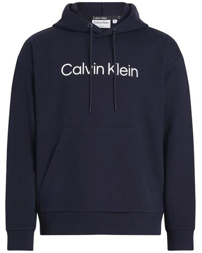 Calvin Klein Herren e Komfort Hoodie mit Logo - Blau