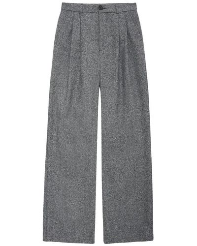 Anine Bing Wide Trousers - Grey