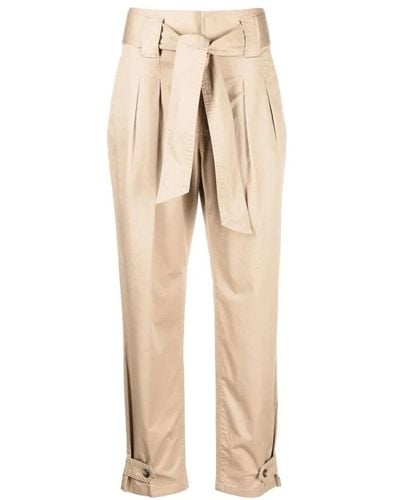 Ralph Lauren Cropped Trousers - Natural