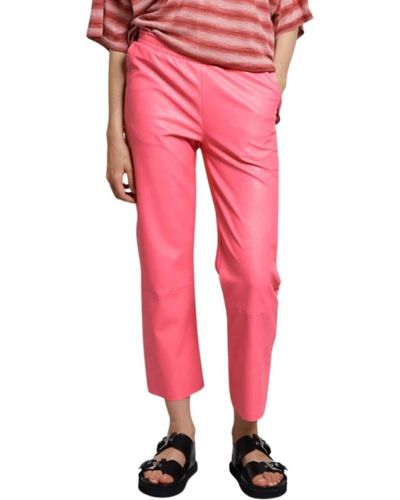 Maevy Trousers > cropped trousers - Rose