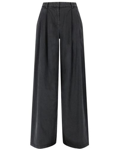 Nili Lotan Trousers > wide trousers - Noir