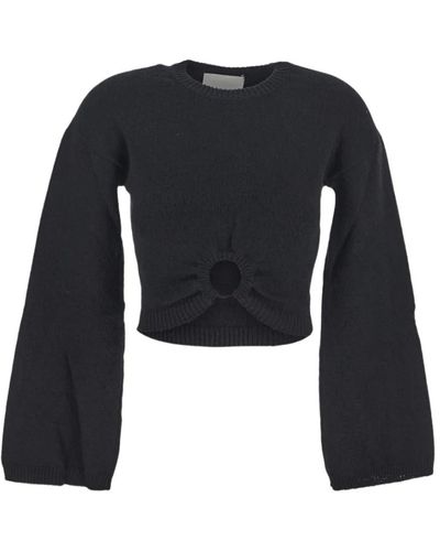 Erika Cavallini Semi Couture Knitwear > round-neck knitwear - Noir