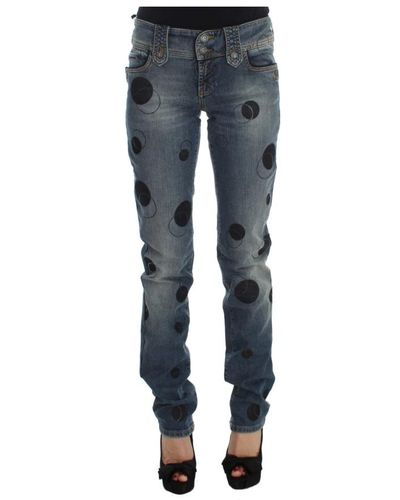 John Galliano Jeans > slim-fit jeans - Bleu