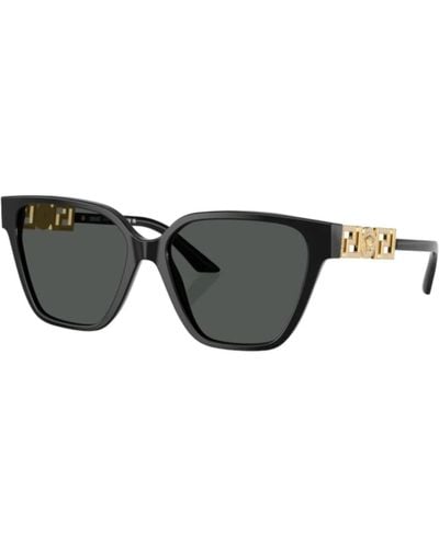 Versace Stylische sonnenbrille dunkelgraues gestell - Schwarz