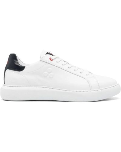 Peuterey Sneakers in pelle con logo in rilievo - Bianco