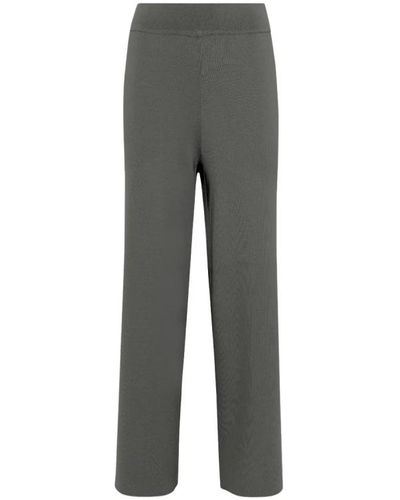 Alpha Studio Trousers > wide trousers - Gris