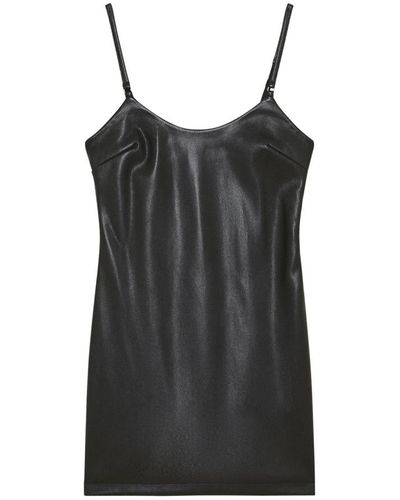 Patrizia Pepe Kleid minikleid aus beschichtetem stoff - Schwarz