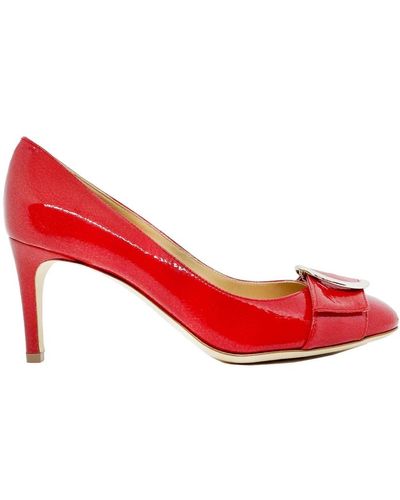 Sergio Rossi Zapatos de tacón de charol - elegante adición a la colección - Rojo