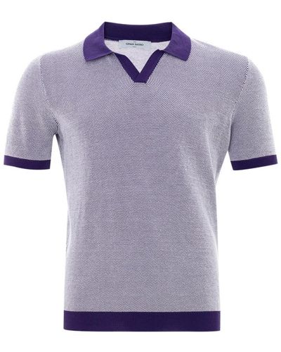 Gran Sasso Polo Shirts - Purple