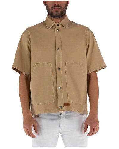 Covert Camicia patch pocket - Marrone