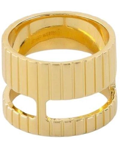 Ivi Núcleo de anillo chapado en oro - Metálico