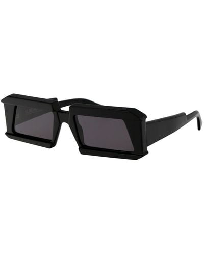 Kuboraum Stylische sonnenbrille mit maske x20 - Schwarz