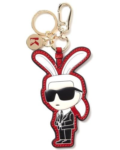 Karl Lagerfeld Catena chiave di coniglio di capodanno cinese - Rosso