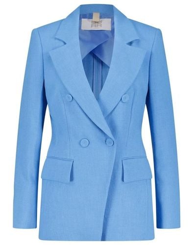 Riani Doppelreihiger blazer mit tailliertem schnitt - Blau
