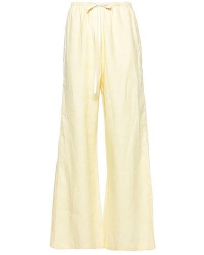 Forte Forte Wide Trousers - Yellow