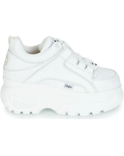 Buffalo Sneakers in pelle bianca - Bianco